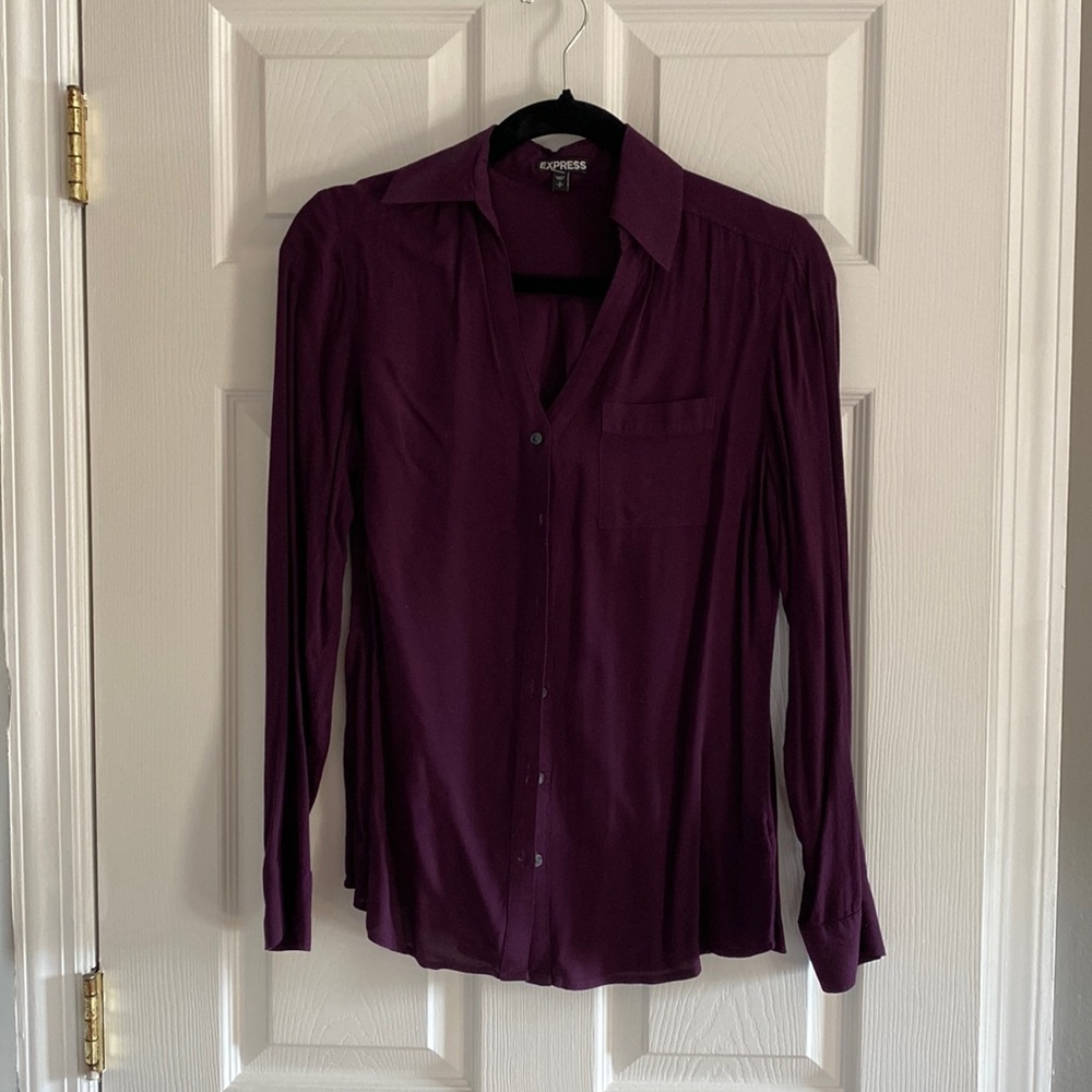 Royal purple button down